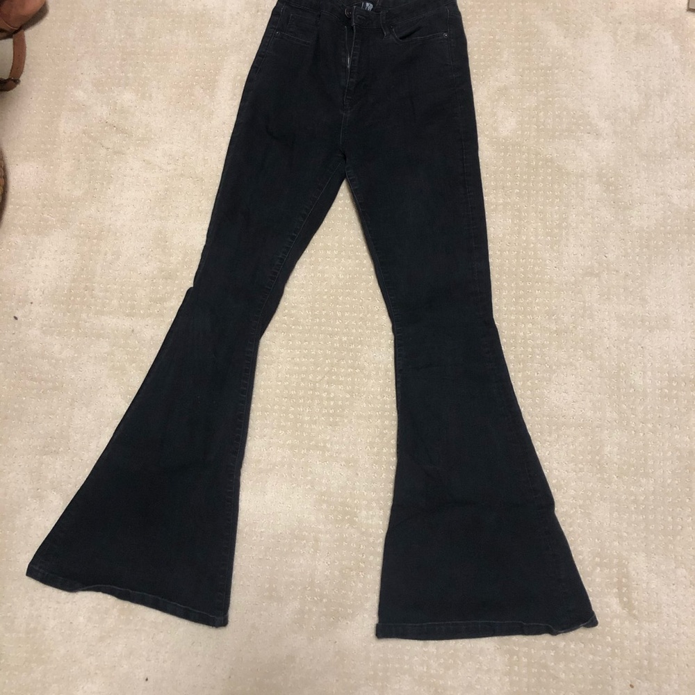 Black urban outfitters flare jeans